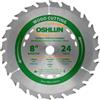 Oshlun sbw-080024 20,3 cm multiuso e falegname con lama per sega, 24 denti, 5/20,3 cm Arbor (Diamond Knockout)