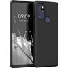kwmobile Custodia Compatibile con Motorola Moto G60S Cover - Back Case per Smartphone in Silicone TPU - Protezione Gommata - nero matt