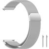ZoRoll Cinturino 20mm Compatibile con Amazfit GTS 4/GTS 4 Mini/GTR Mini/Bip 3 Pro/GTS 3/GTS 2e,Metallo con Cinturino in Acciaio Inossidabile Intrecciato a Rete Compatibile con Amazfit GTR 42mm-Argento