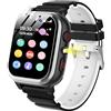 POKUJNFY Smartwatch Bambini 26 Giochi Contapassi Telefono SOS Fotocamera HD Video Player MP3 Musicale Sveglia Calorie Digitale Orologio Bambino Bambina Ragazzi e Ragazze