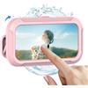 Berfea Supporto per telefono da doccia, impermeabile, rotazione a 480°, supporto per telefono da parete per doccia, touch screen HD, supporto impermeabile per bagno, vasca da bagno, cucina, adatto per