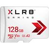 PNY XLR8 Gaming Scheda di memori microSDXC 128GB Classe 10 U3 V30 A2, Velocità di lettura fino a 100 MB/s, ideale per smartphone, tablet, console portatili