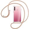 LUMBO Cover Collana per Cellulare Compatibile con Samsung Galaxy A9 2018 Custodia Trasparente Silicone con Cordino Necklace Case Antiurto Cover Custodia da Collo Custodia con Cordino,Arcobaleno