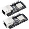APKLVSR ESP Modul, WT32-ETH01 Embedded Serial Port Networking Bluetooth + WiFi Combo Gateway MCU modulo ESP senza fili