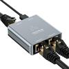 Dutevolns Splitter Ethernet 1 a 2, 1000Mbps LAN Switch 2 Porte, RJ45 Sdoppiatore di rete Gigabit, Divisore di Internet, Compatibile con Computer, Router, Cavi Cat8/7/6/5