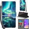 Haninsuze Cover per Samsung Galaxy A05, artico | Pelle PU Portafoglio, Porta Carte, Magnetica, Libro, Antiurto Custodia