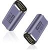 Duttek USB C femmina a femmina 40Gbps,USB C Coupler,adattatore femmina USB C a USB C supporta 8k@60HZ e 100W ricarica,compatibile con Thunderbolt 3/4 e con dispositivi di interfaccia USB tipo C