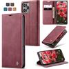 Sojlecyu Cover per iPhone 16 Pro Max Custodia, a Libro Portafoglio in Premium Pelle PU Porta Carte Flip Case Supporto Protezione Case Cover per iPhone 16 Pro Max, Vino Rosso