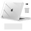 MOSISO Custodia Compatibile con MacBook PRO 13 Pollici Cover M2 M1 A2338 A2289 A2251 A2159 A1989 A1706 A1708,Plastica Custodia Rigida&Tastiera Cover&Webcam Coperchio&Borsa Portaoggetti,Crystal Clear