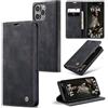 Sojlecyu Cover per iPhone 16 Pro a Libro Portafoglio Pelle PU, Nero | Custodia con 2 slot carte e scomparto banconote, chiusura magnetica, funzione supporto e TPU antiurto - Custodia a libretto