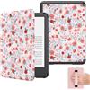 MoKo Custodia per Ebook Reader da 6(11a Gen-2024/2022), Cover a Conchiglia Leggera Cinturino per la mano con Auto Sonno/Sveglia per 11a Gen 2024,NON per Kobo Aura 2/Remarkable, Primavera rosa