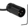 QIANRENON Adattatore per Microfono XLR Compatto Placcato Oro 3 Pin, Connettore per Saldatura, Regolabile a 90° Con Angolo Retto, Spina Audio per Cavo Fine, Collegamento