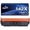 Superprint Cartuccia toner con chip compatibile con toner HP 142X, 1 nero