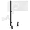 PUTORSEN Palo di Supporto per Monitor Extra Alto 814 mm a 2 Sezioni con Base di Montaggio, Perno Centrale Robusto (Supporta fino a Max.40 kg), 2 Opzioni di Montaggio, Nero