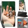 PHINIENLAND Cover per Xiaomi Redmi Note 13 Pro Plus 5G Case PU Pelle Custodia [Kickstand] [Chiusura magnetica] [Slot per Schede], Portafoglio Flip Custodia per Redmi Note 13 Pro+ 5G,Gattino