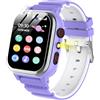 POKUJNFY Smartwatch Bambini 26 Giochi Contapassi Telefono SOS Fotocamera HD Video Player MP3 Musicale Sveglia Calorie Digitale Orologio Bambino Bambina Ragazzi e Ragazze
