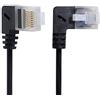chenyang CY Cat6 Cavo Ethernet da angolo sinistro a angolo destro RJ45, cavo di rete UTP, Cat6a, Cavo Patch LAN per: Laptop, Router, TV Box, 25 cm