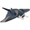 Wild Republic Cuddlekins Manta Ray, Peluche di Animali, 30 cm, Peluche per Neonati, Peluche per Regalo di Compleanno Imbottitura Realizzata Partendo da Bottiglie Riciclate