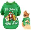 SMALLLEE_LUCKY_STORE Felpa con Babbo Natale per cuccioli di cani di piccola taglia e gatti Chihuahua