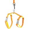 Smalllee_lucky_store - Pettorina per gatti con giraffa, per cani di piccola taglia, regolabile, colore: Arancione
