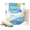 Natulim Pack Lavastoviglie a mano - Efficace nell'eliminazione di grasso e residui di cibo - Contiene dispenser riutilizzabile, 2 spugne e bustina di detersivo in polvere per lavastoviglie da 250 g.