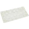 DRW Centrotavola rettangolare in madreperla con fiori in rilievo in naturale 1,5x40x20 cm