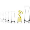 Topkapi Tiki - Set Akari per shot, 6 pezzi e caraffa (1 pezzo) per Tequila, vodka, rum, grappa, Tiki Bar serie per 6 persone
