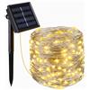 Lumisky Ghirlanda luminosa solare tende 100 LED bianco caldo YOGY CURTAIN 100 4mx1m 8 modalità