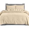 Elegant Comfort Set di lenzuola in 100% flanella di cotone turco, morbide, 4 pezzi, lenzuolo con angoli profondi, ultra morbide, calde e anti-pelucchi, per letto king, in lino