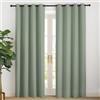 NICETOWN Tende Oscuranti per Camera da Letto Moderna Decorazione Tenda con Anelli Termiche Isolante per Salotto Soggiorno Finestra 2 Pannelli 140x200 CM Salvia Verde