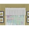 Today's Curtain Orleans-Tenda a mantovana in Tambour con Bordo Smerlato, 30,5 cm, Colore: Bianco, Misto Cotone e Poli, 60 x 12