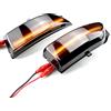 QKLsudua 2 pezzi Indicatore di direzione dinamico LED per specchietto laterale indicatore lampeggiante luce sequenziale compatibile con F-ord E-verest 2015-2019 R-anger T6 R-aptor W-ildtrak 2012-2019