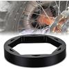 Runfarr Dispositivo Antiscivolo per Catena Moto, Universale, Colore: Nero | guida catena anti-caduta per Dirt Pit Bike, Motocross, Enduro, EXC SX TE TC