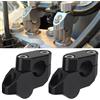 QJY-Motor Part-Store 2pcs 28mm Moto Supporto Manubri Riser per Suzuki V-strom 650 1000 DL650 DL1000 V Strom 250 - Nero