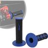 JFG RACING 1 Paio di Manopole Manubrio Moto,Manopole Moto da 22 mm/24 mm,Manopole Acceleratore Antiscivolo per Pit Dirt Bike Motocross-Blu