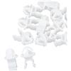 A ABSOPRO Clip Per Asta Elica Cofano Per Honda Accord 20-25 10Pz | Plastica Bianco 25mm Per Honda CRV Per Honda Civic Adatta Asta Diametro 8mm Foro 14mm Facile Installazione