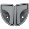 Viviance Maniglia per porta interna anteriore sinistra e destra compatibile con Renault Kangoo I 1997-2007 Twingo I 1993-2007 - Type A Grigio Sinistra e Destra