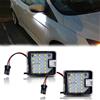 BHZNGD 2PCS LED sotto la luce della pozzanghera dello specchietto laterale compatibile con Ford Escape C-Max S-Max Focus MK3 Mondeo Kuga Galaxy, 12V 6000K Xenon White Car Welcome Rearview Lamps