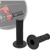 JFG RACING 1 Paio di Manopole Manubrio Moto,Manopole Moto da 22 mm/24 mm,Manopole Acceleratore Antiscivolo per Pit Dirt Bike Motocross-Nero