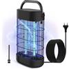EUQQZU Zanzariera Elettrica, 18W Efficacemente 80㎡ Luce UV Assassino di Insetti Elettrico Assassino di Mosche da Interno Non Tossico Trappola per Zanzare per Camera da Letto Cucina Patio