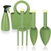 com-four® Set di attrezzi da giardinaggio - Attrezzi leggeri e pratici per bambini e anziani - Con spruzzatore e borsa da trasporto - Strumenti robusti per un giardinaggio facile
