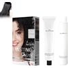 Wootapson Nourishing Hair Colour Cream, Colore per Capelli Vegetali Crema, Colorante, Instant Hair Dye Shampoo, Colore Naturale e Delicato, Adatto a Tutti i Tipi di Capelli-Black