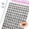 CALAILIS Ciglia Singole, 132 Pz FAI DA TE Ciglia Singole Per Auto Applicazione Di Estensione Della Lash Home, 10-16mm D Curl Cluster Individual Lashes (CDD09-MIX)