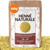 VIRHEA® Henné Naturale 100g - Colorazione Vegetale per Capelli Rinforzante - Copertura Capelli Bianchi - Vegan Bio Ayurvedico - Riflessi Intensivi Senza Ammoniaca e PPD - Effetto Sano e Lucentezza