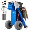 VEVOR Carrello da Spiaggia con Ruote Grandi per Sabbia, Carrello Portaoggetti da Spiaggia Carico max 75 kg Ruote a Palloncino da 30 cm Trasporto di Utensili Attrezzi per Giardinaggio Pesca Campeggio