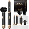Atopskins Hairstyler Airstyler 5 In 1 Asciugacapelli 5 In 1, Set Di Spazzole Per Asciugacapelli, 1000 W Arricciacapelli Con Aria, 3 Regolazioni Della Temp, Spazzole Per Styling, Regali Set Per Donn
