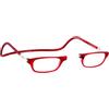 CliC Eyewear - Occhiali da Lettura - Con Calamita Flessibili - Original CLASSIC - Occhiali da lettura uomo e donna (2.5, Red)