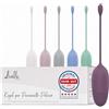 Livella | Kegel per pavimento pelvico donna - 6 Pesi (25-110 g) - Palline Kegel in silicone morbido con cordino, set progressivo per esercizi Kegel, allenamento intimo, routine femminile e post parto