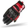 Shima X-BREEZE 2 Guanti Moto Uomo - Guanti Ventilati, Touchscreen, Estiva Textil con Protettore Nocche in Carbonio, Palmo Rinforzato (Rosso, L)