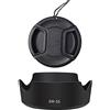 FANZR Paraluce per obiettivo EW-53 e 49 mm Compatibile per Canon M50 M5 M10 M6 kit EF-M 15-45 mm F/3.5-6.3 STM IS Lens (1+1 confezione)